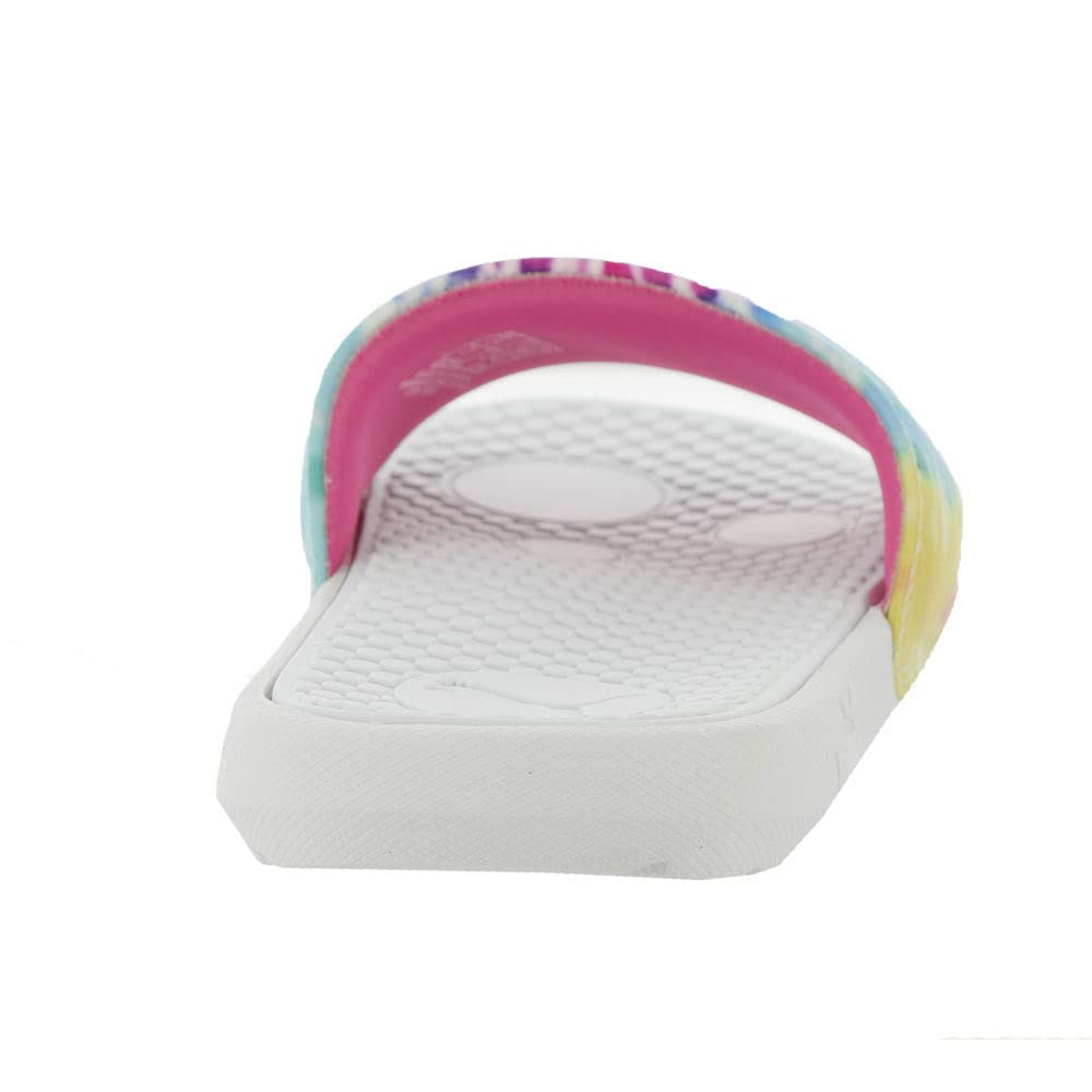 PUMA Cool Cat Tie Dye 2 Slide Sandal Women's Sandal 9 B(M) US White-Pink-Light Yellow
