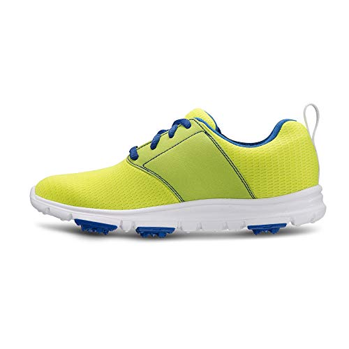 FootJoy Girls Enjoy Junior-Previous Season Style Golf Shoes Green 5 M, Lime, US Big Kid
