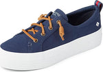 Sperry Crest Vibe Triple Canvas Navy 9.5 M (B)