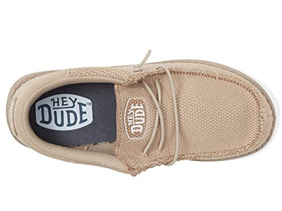 Hey Dude Boy's Wally Funk Mono Slip-On Casual Shoes (Little Kid/Big Kid) Caramel 4 Big Kid M