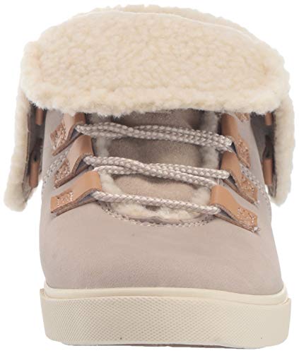 Timberland Dausette Fleece Fold Down Boot Fashion, Light Taupe Nubuck, 080M M US
