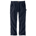 Carhartt Men's Rugged Flex Relaxed Fit Duck Dungaree Pant, Navy, 32 x 28