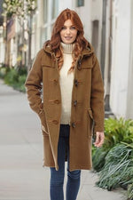 Montgomery Original Womens Duffle Coat - Camel Size 8