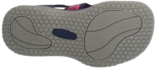 KEEN Stingray Closed Toe Water Sandals, Blue Depths/Festival Fuchsia, 3 US Unisex Big Kid