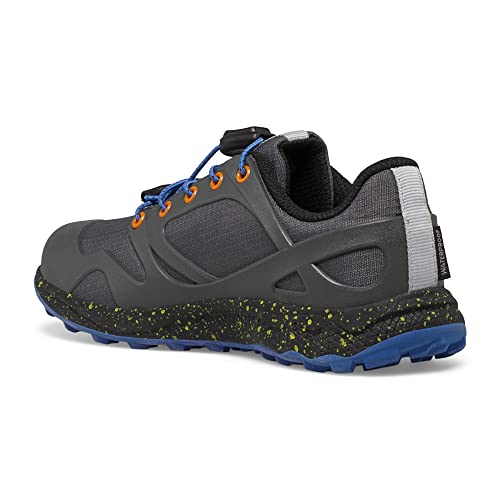 Merrell Altalight Low Alternative Closure Waterproof Sneaker, Grey/Orange, 10 US Unisex Big Kid