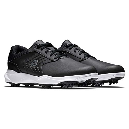 FootJoy Men's eComfort Previous Season Style Golf Shoe, Black, 10 Wide