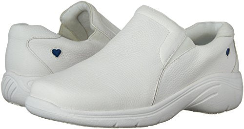 Nurse Mates Women's Dove Oxford, White, 7 M US