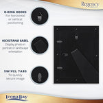 Icona Bay 5x7 Picture Frames (Copper Brown, 3 Pack), French Baroque Style Photo Frames 5 x 7, Wall Mount or Table Top, Regency Collection