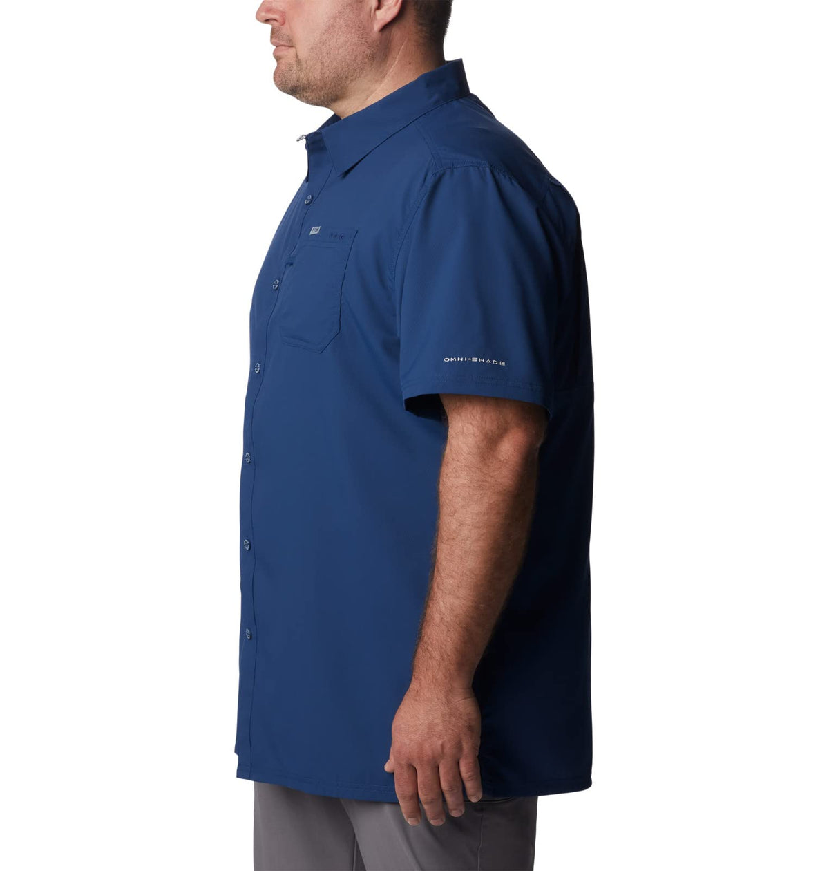 Columbia Men's Big and Tall Slack Tide Camp Shirt, Carbon, 4X