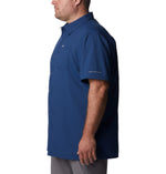 Columbia Men's Big and Tall Slack Tide Camp Shirt, Carbon, 4X