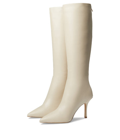 Tony Bianco Women's Kortez Vanilla Nappa Knee-High Pointy Stiletto Leather Boot, Size 5