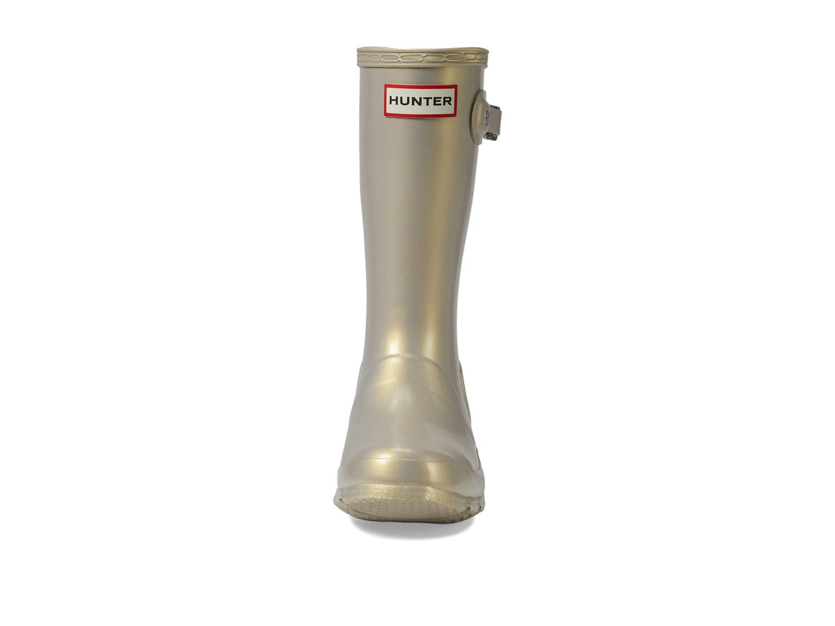 Hunter Big Kids Original Nebula Rain Boot, Pale Gold, 4