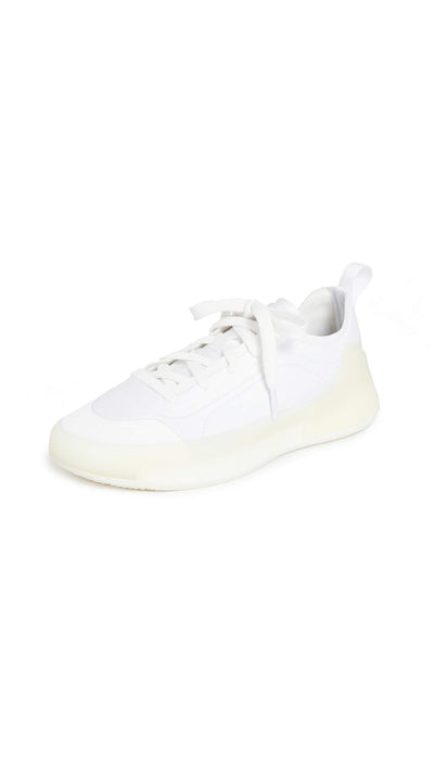 adidas by Stella McCartney Women's ASMC Treino Sneakers, Ftwwht/Ftwwht/Ftwwht, White, Off White, 6 Medium US