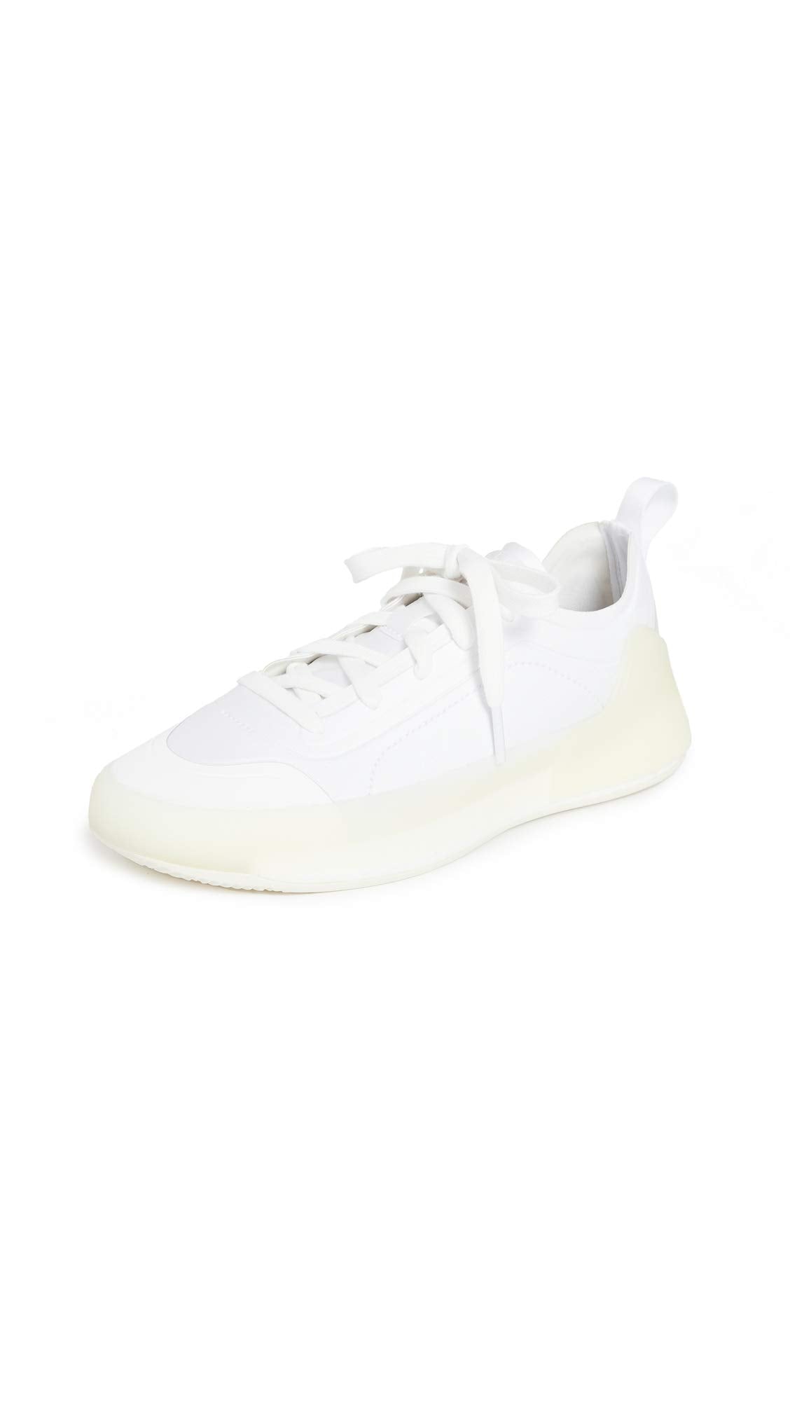 adidas by Stella McCartney Women's ASMC Treino Sneakers, Ftwwht/Ftwwht/Ftwwht, White, Off White, 7 Medium US