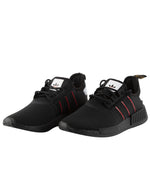 adidas Originals NMD-R1 Men’s Sneakers – Lace-up Closure – Padded Tongue and Collar – Textile Upper Black/White/Team Power Red 6 D - Medium