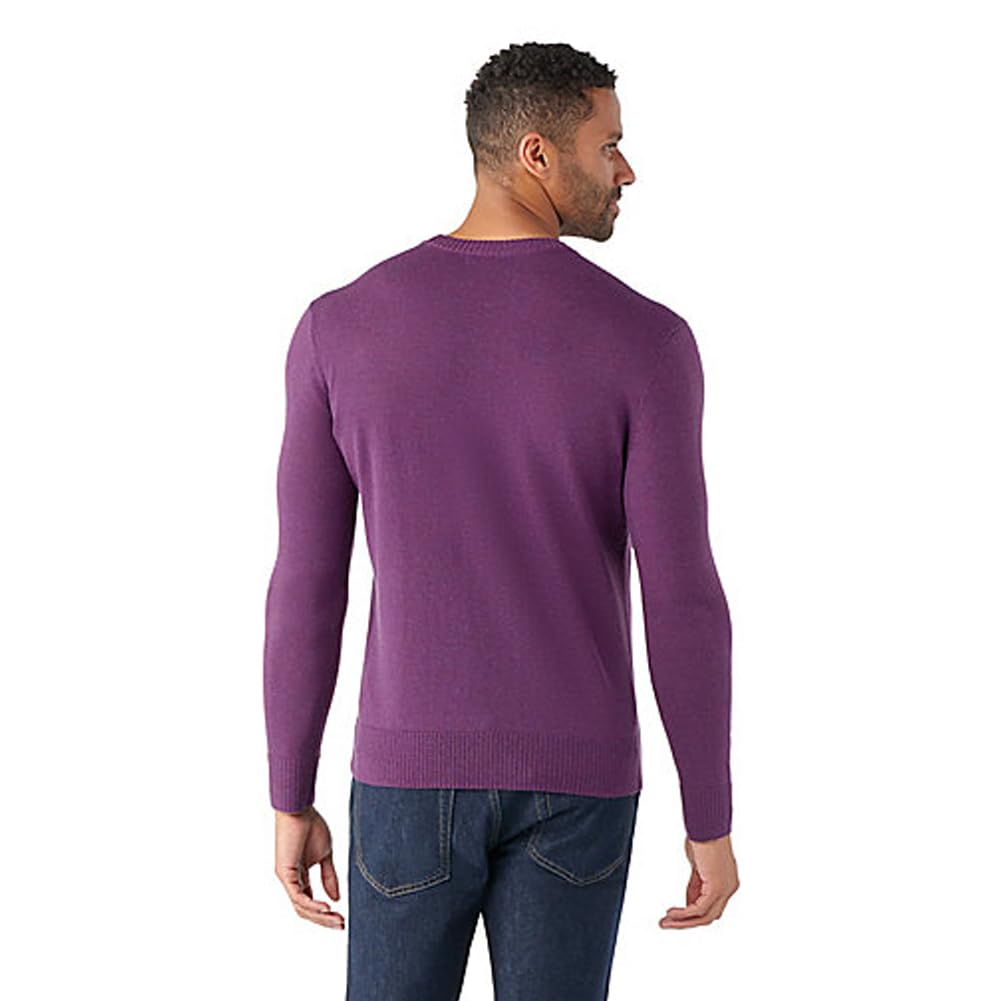 Smartwool Men's Sparwood Crew Sweater Purple Iris Heather L