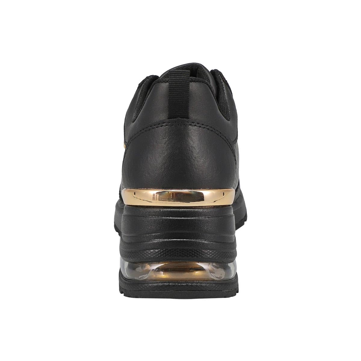 Skechers Women's Million Hotter AIR Sneaker, Black/Black, 8