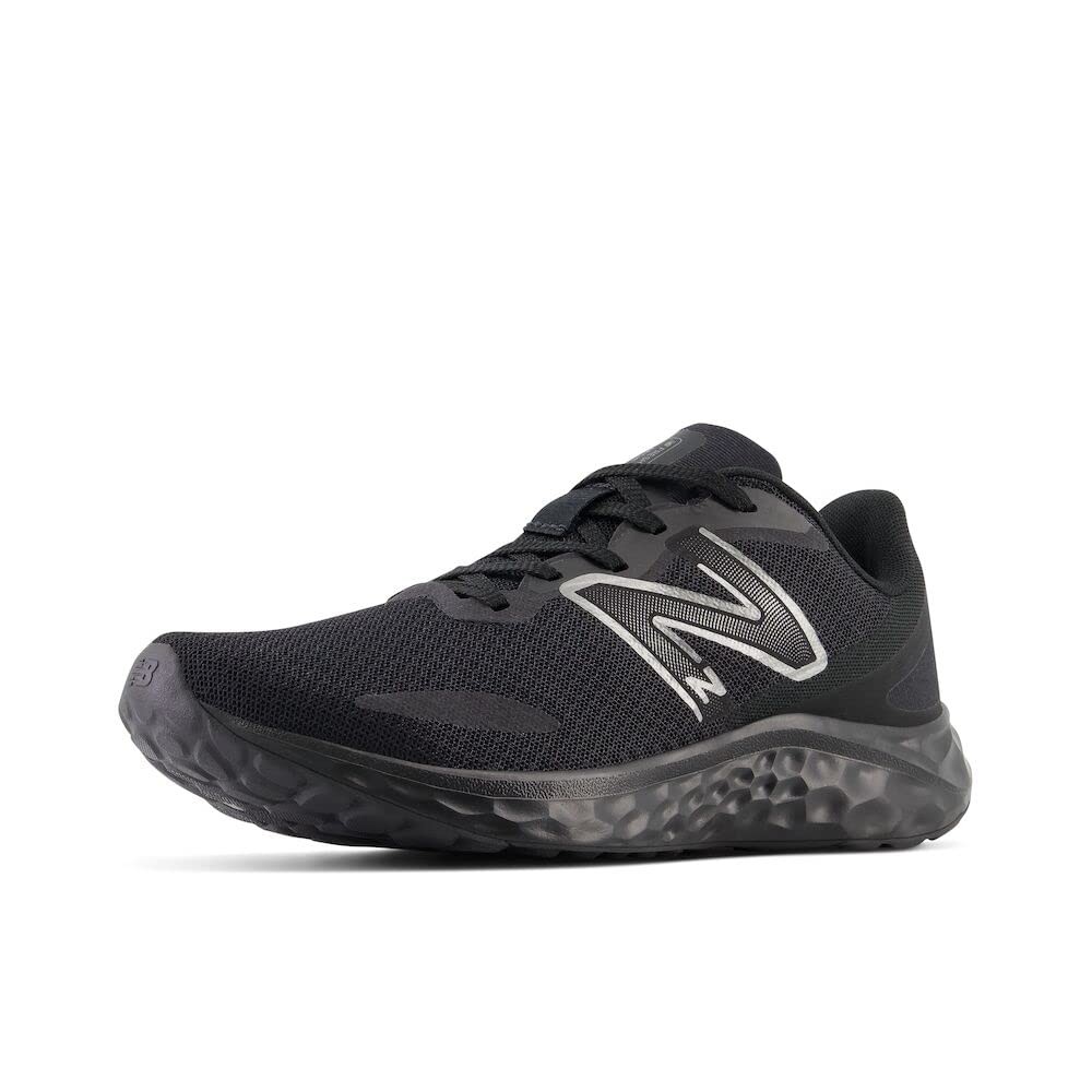 New Balance Women's Fresh Foam Arishi V4 Slip-Resistant Running Shoe, Black/Black Metallic/Black, 6.5