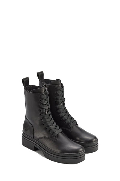 Frye Women's Chloe Combat, Black - 9M