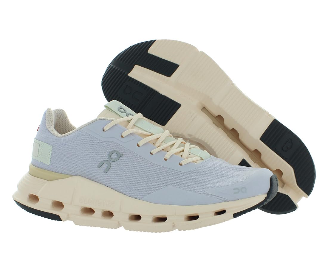 On Women's Cloudnova Form Sneakers, Lavender | Fawn, Purple, Orange, 5 Medium US