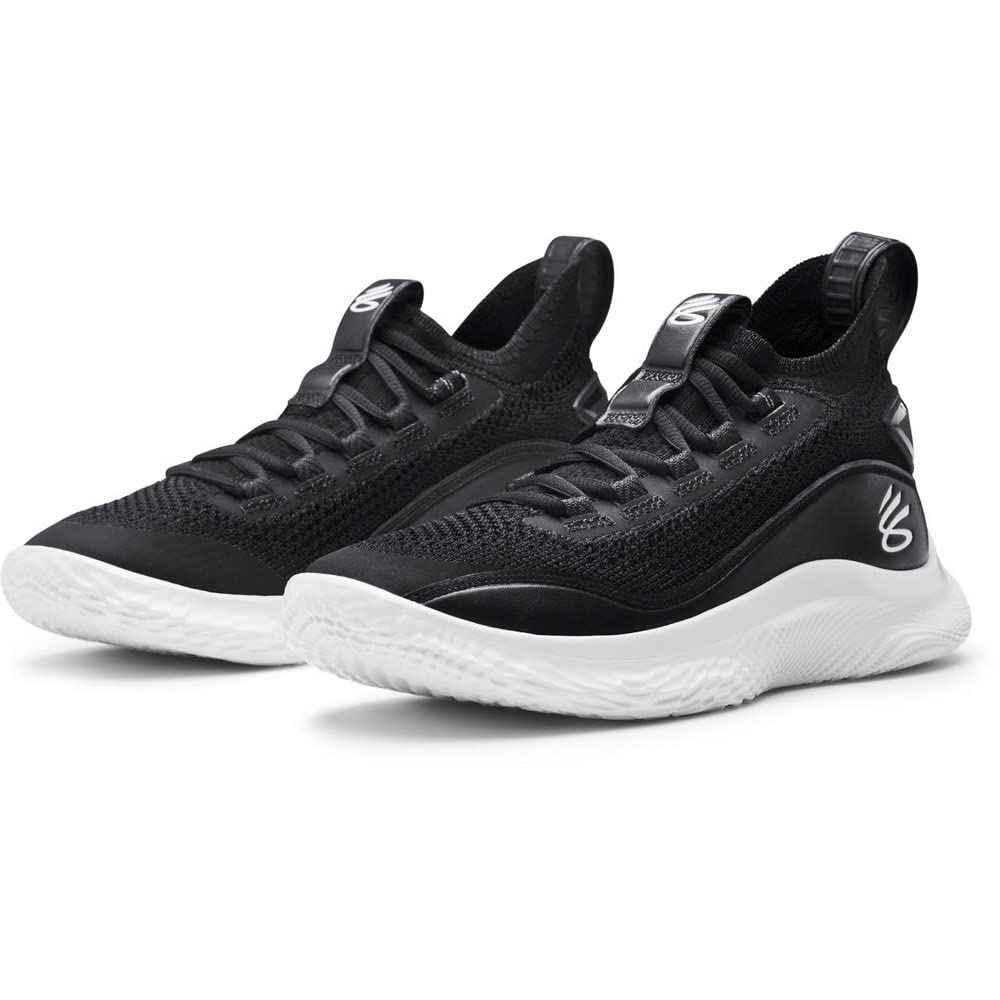 Under Armour Kids Curry 8 (GS) Basketball Shoe, Black, 4.5 Big Kid
