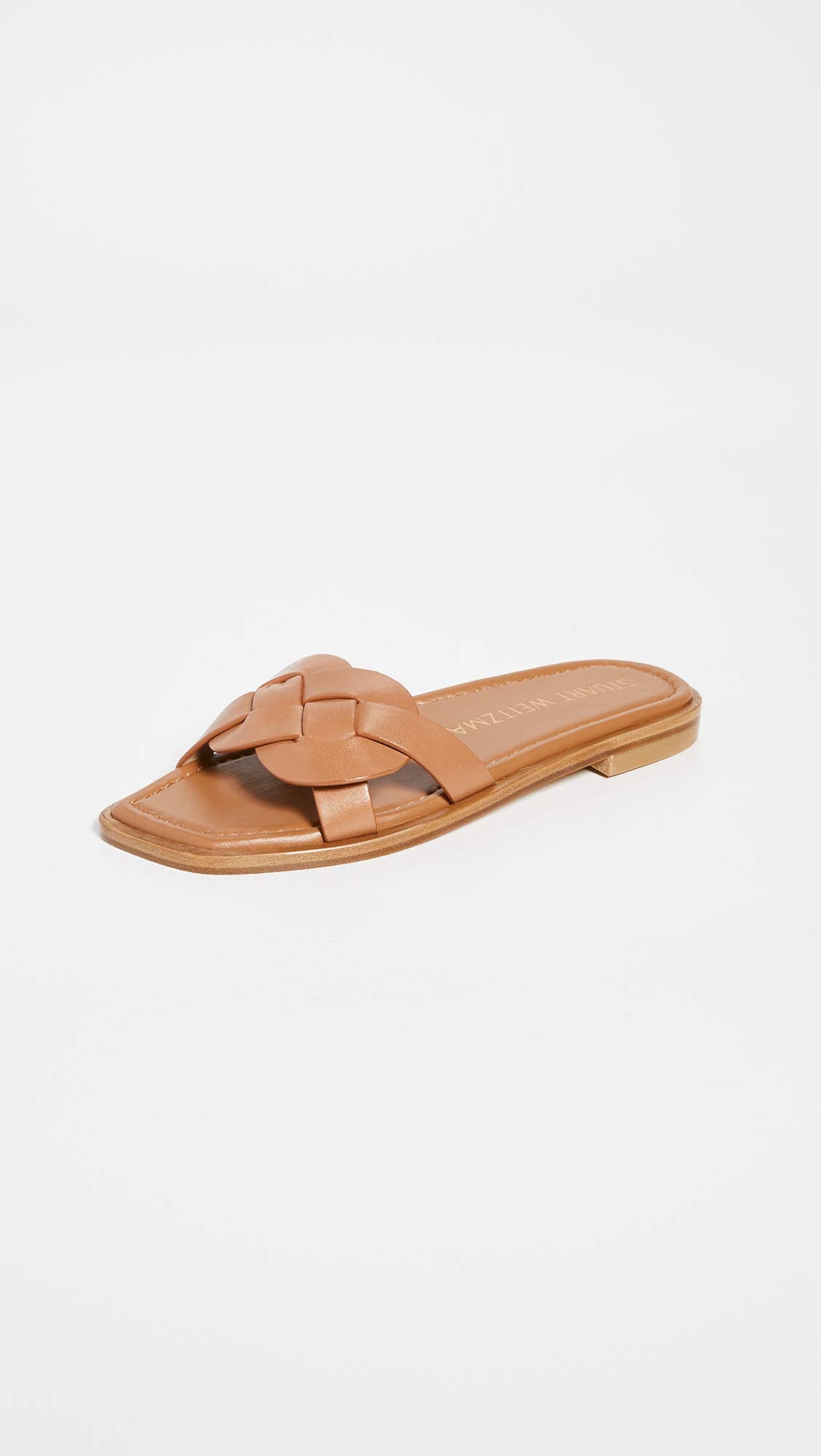 Stuart Weitzman Sierra Flat Sandal Tan 6.5 M