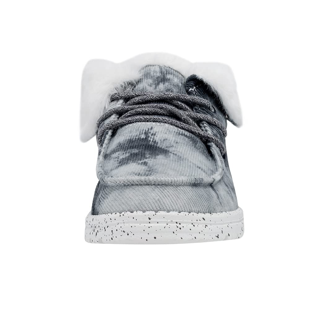 Hey Dude Women's Britt Grey Skies Size 9 | Women’s Shoes | Women’s Lace Up Boots | Comfortable & Light-Weight