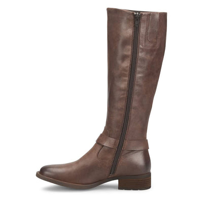 BORN Women's Saddler Wide Shaft Chocolate 11 M