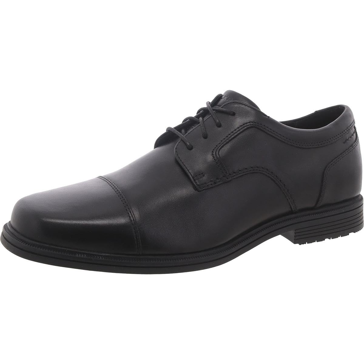 Rockport Taylor Waterproof Cap Toe - Shoes for Men - Leather Upper - Synthetic Outsole - Shock Absorbing Heel Black 10 M (D)