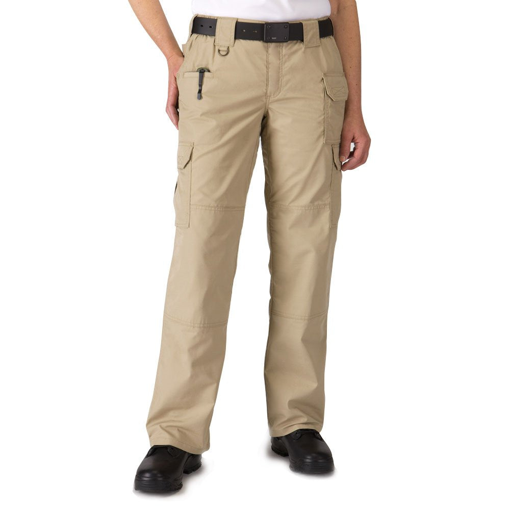 5.11 Tactical Women's Taclite Pro Ripstop Pants, Gussetted Construction, 8 Pockets, TDU Khaki, Women's Size 18 Long