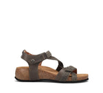 Taos Footwear Women's Trulie Sandal 8-8.5 Wide Dark Grey