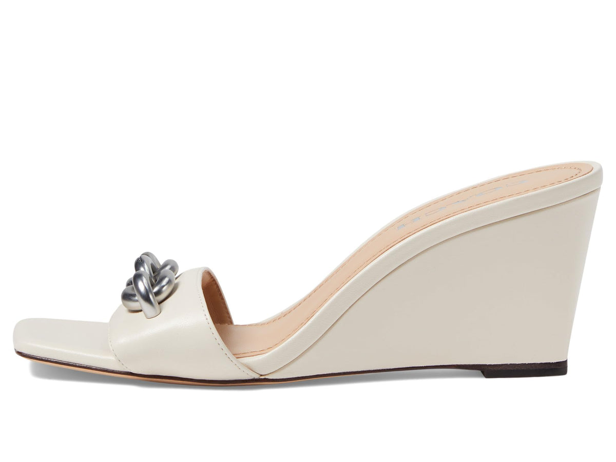 Coach Elsie Leather Wedge Chalk 8 B (M)