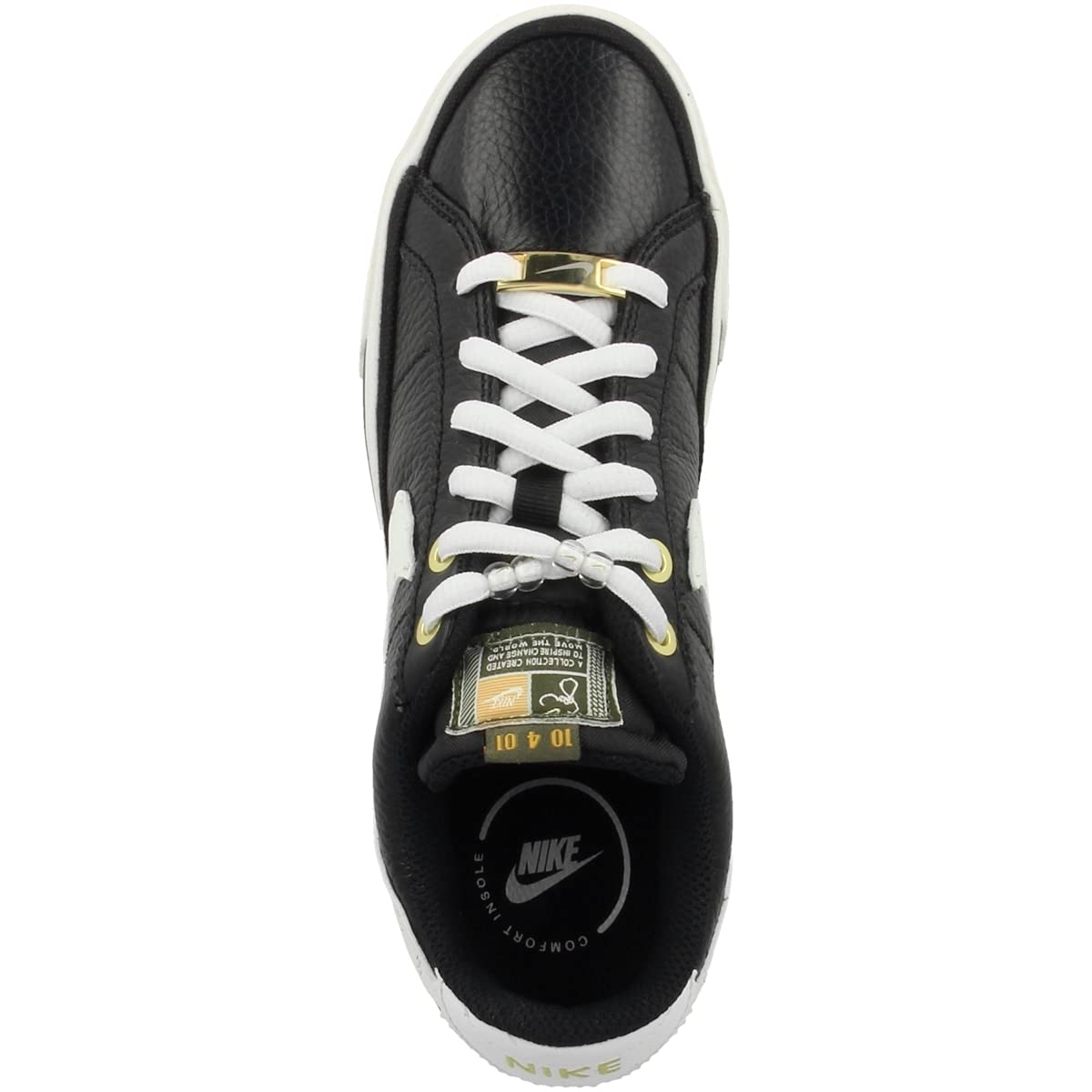 Nike Women's Serena Williams Court Legacy Tennis Sneaker, Black/Summit White, 7.5 US