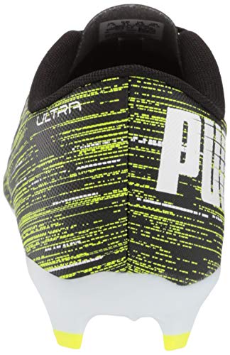 Puma Men's Ultra 4.2 FG/AG Soccer Shoe, Black White-Yellow Alert, 10.5