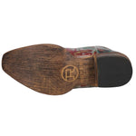 Roper Womens Ingrid Floral Snip Toe Boots Low Heel 1-2" - Silver - Size 10.5 M