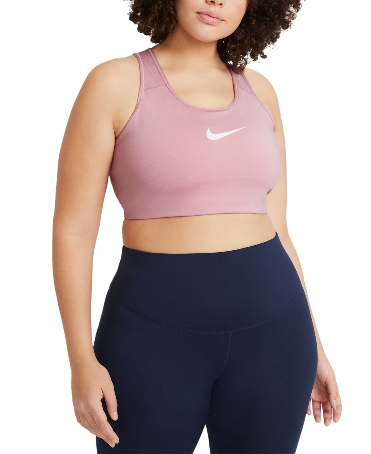 Nike Women's Victory Compression Bra 2X Glaze Pink/White