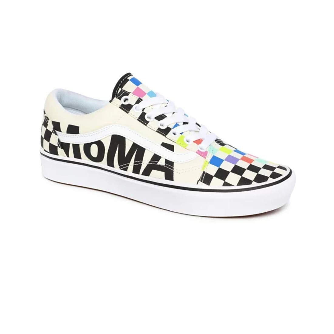 Vans X MoMA Sneaker Collection (Comfycush Old Skool) Museum of Modern Art Checkerboard Men's 6.5, Women's 8 Medium