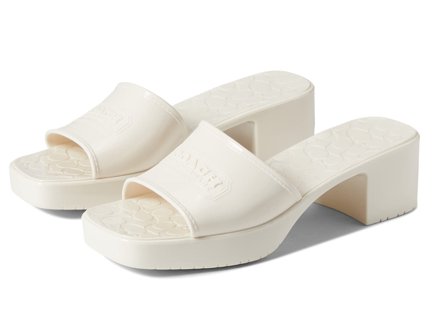 Coach Scarlett Rubber Sandal White 9 B (M)