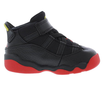 Toddler's Jordan 6 Rings Black/University Red-White (323420 063) - 6