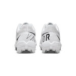Nike Youth Vapor Edge Shark Football Cleats (6Y, White/Grey Fog/Black)