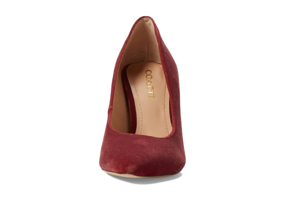 Coach Skyler Velvet Pump Cherry 8 B (M)