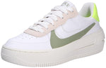 Nike Air Force 1 PLT.AF.ORM Women's Shoes (FJ4739-100, White/Sail/Volt/Oil Green) Size 8