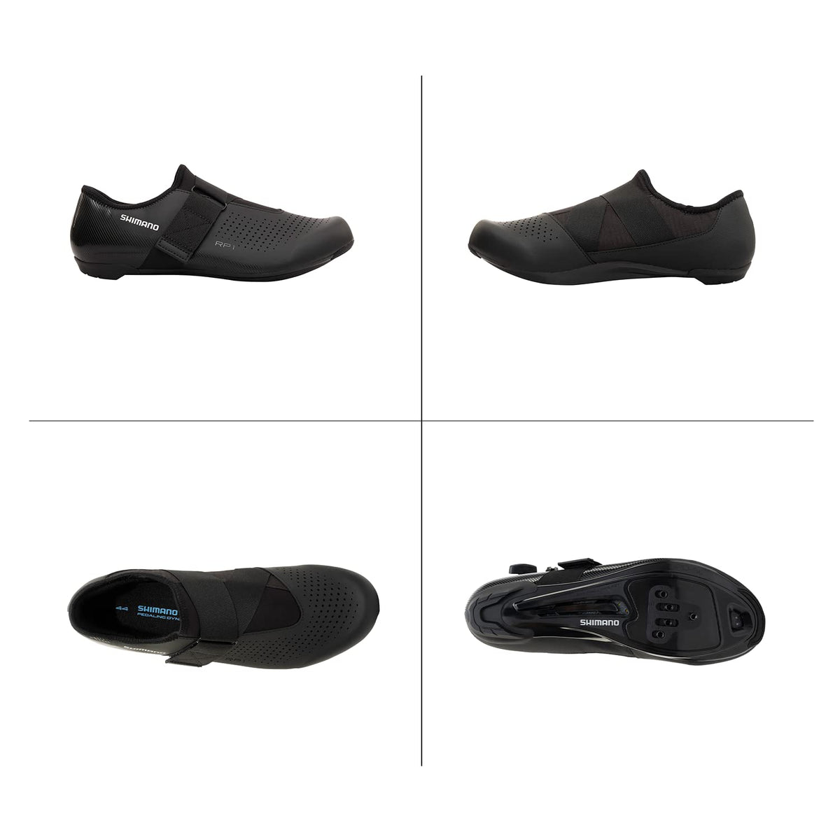 SHIMANO Sh-rp101 All-Rounder Cycling Shoe, Black, 6.5-7 Women/5-5.5 Men (EU 38)