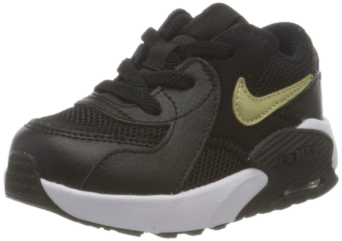 Nike Air Max Excee (Big Kid) Black/Metallic Gold Star/White 5.5 Big Kid M
