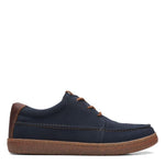 Clarks Men's Hodson Moc Oxford, Navy Suede, 9