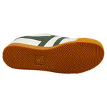 Gola Women's Elan Leather Sneaker, White/Evergreen/Bone, 7.5