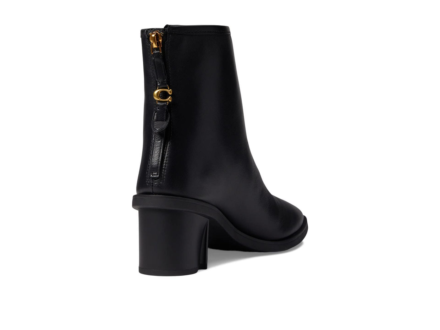 Coach Gabi Leather Bootie Black 5 B (M)