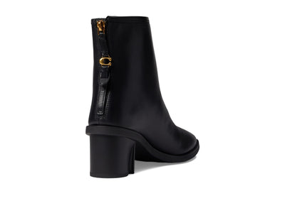 Coach Gabi Leather Bootie Black 5 B (M)