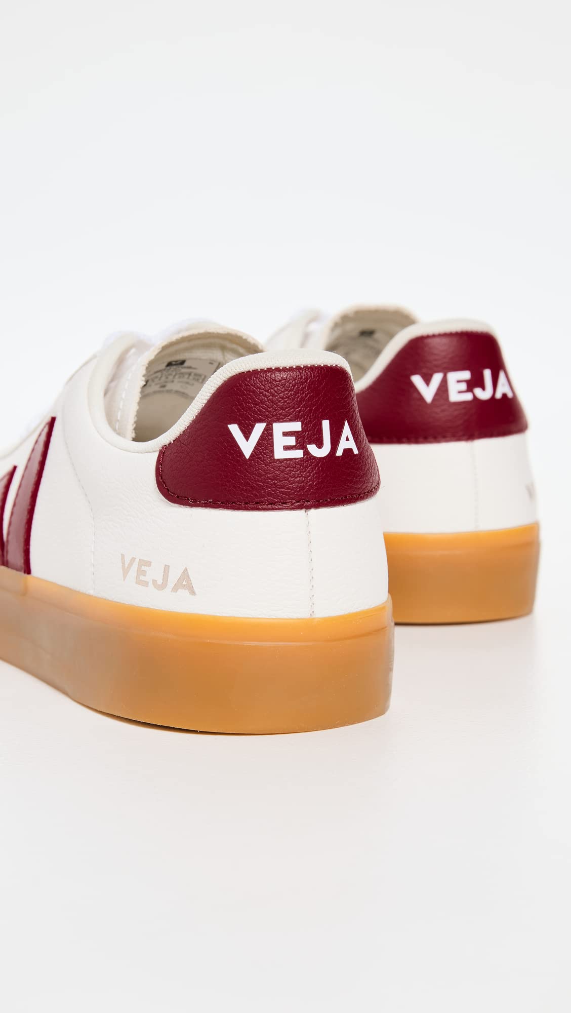 Veja Men's Campo Sneakers, Extra White/Marsala/Natural, 8 Medium US