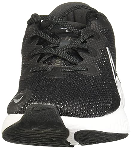 MEN'S NIKE RENEW RUN RUNNING SHOES, Black/Metallic Silver/White, 14